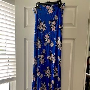 Blue maxi skirt